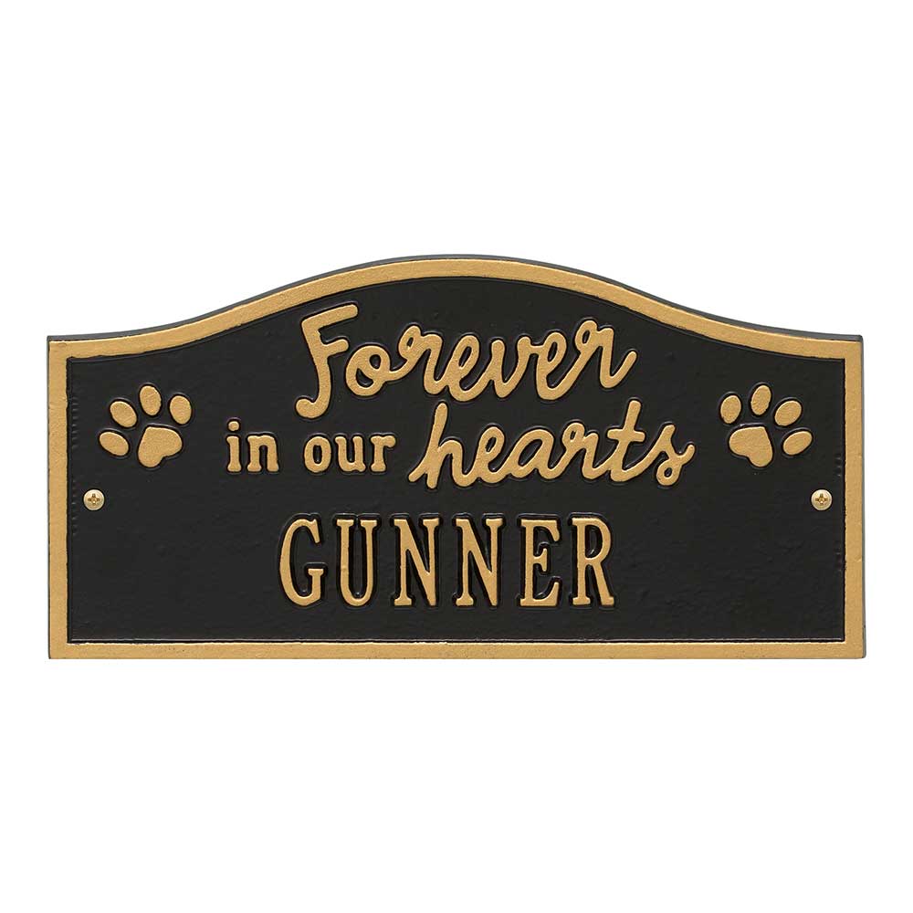 Forever in Our Hearts In-Ground Pet Memorial Garden Plaque