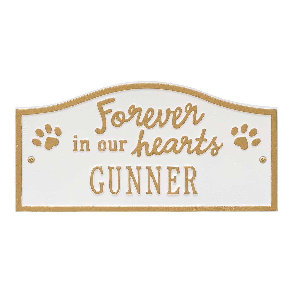 Forever in Our Hearts In-Ground Pet Memorial Garden Plaque