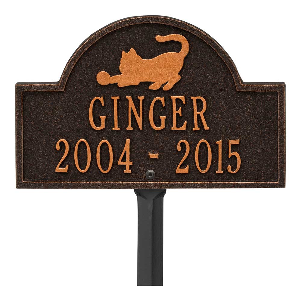 Cat Arch Mini Personalized Lawn Memorial