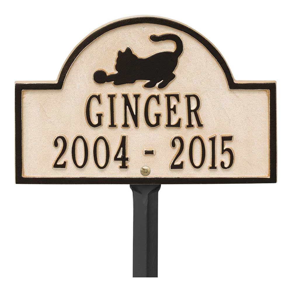 Cat Arch Mini Personalized Lawn Memorial