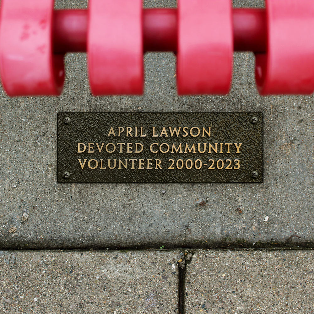 12&quot; x 4&quot; Rectangle Commemorative Plaque