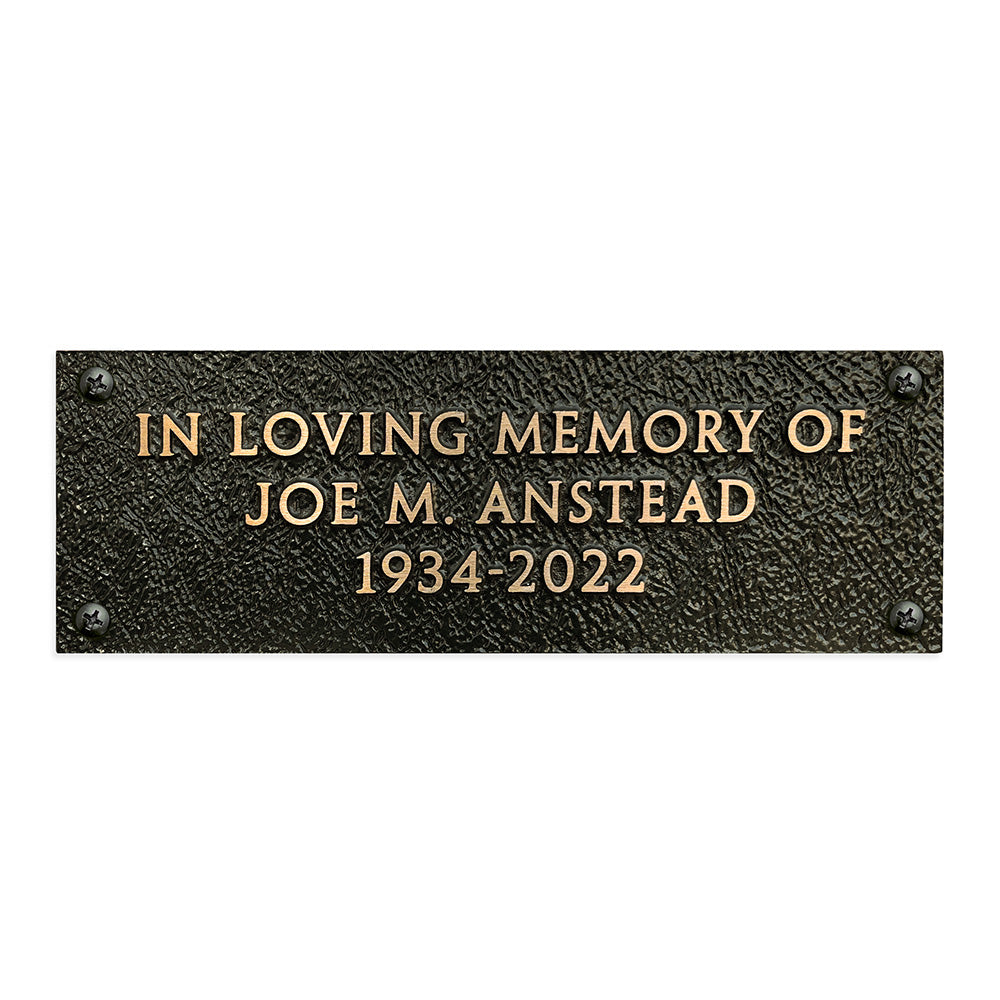 12&quot; x 4&quot; Rectangle Commemorative Plaque