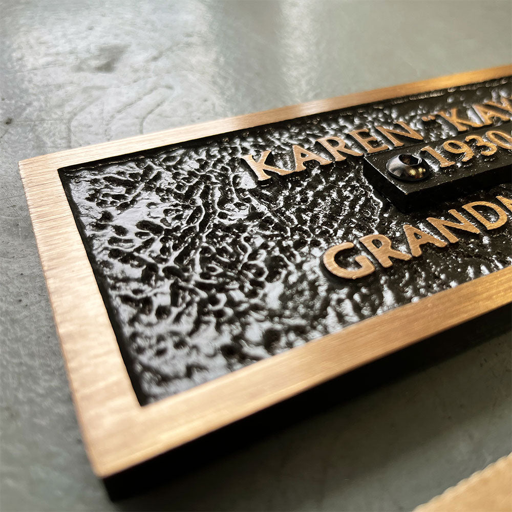 9&quot; x 3&quot; Rectangular Commemorative Plaque