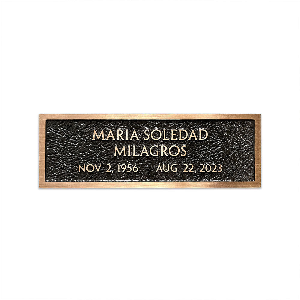 9&quot; x 3&quot; Rectangular Commemorative Plaque